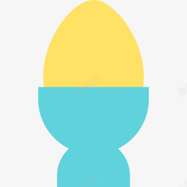 鸡蛋食品和餐厅元素扁平图标图标