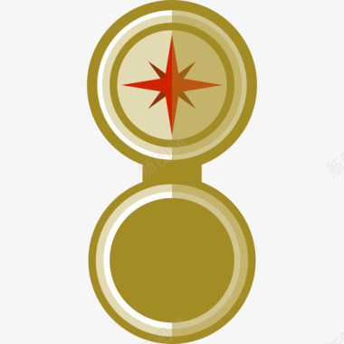 指南针工具和用具营地元素图标图标