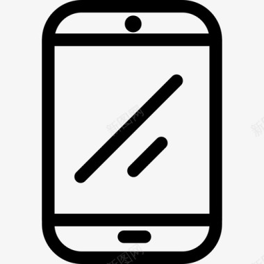 火焰小图标智能手机台式机和小工具资产线性图标图标