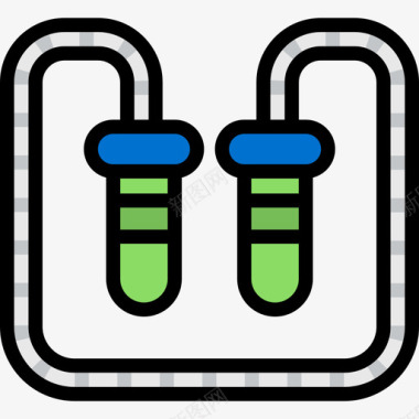 线条室内跳绳运动线条颜色线条颜色图标图标