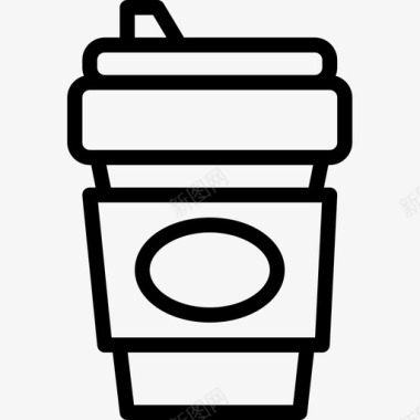 咖啡美食收藏2线性图标图标