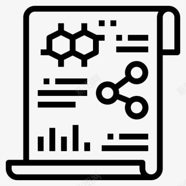 生物学统计学生物学实验室图标图标