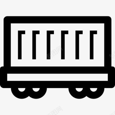 集装箱运输线性工业要素图标图标
