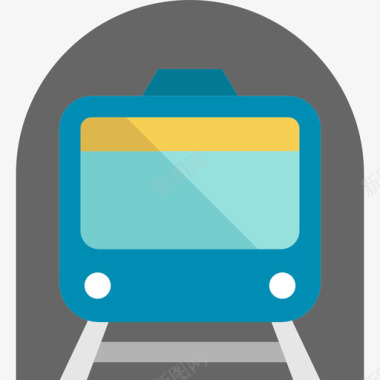 地铁标识牌地铁交通图标集平面图标