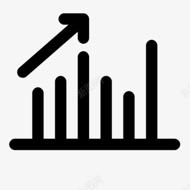 商务分层数据统计条形图业务图标图标