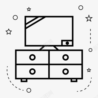 家具品牌标志电视天线电子图标图标