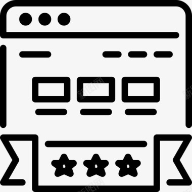 排名排名搜索引擎优化线性图标图标