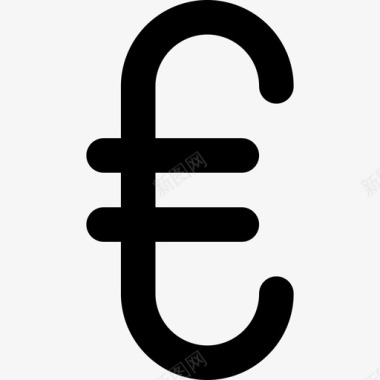 火焰欧元图标欧元货币要素线性图标图标
