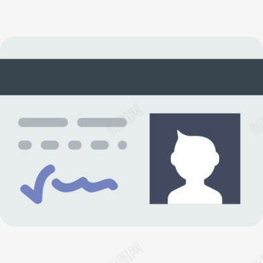 Adobe系列身份证必备系列扁平图标图标