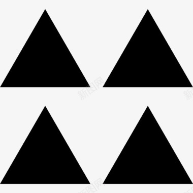 抽象科技元素三角形抽象元素填充图标图标