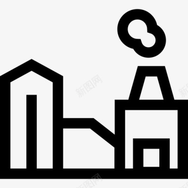 海报工厂素材工厂工厂机械图标集合线性图标