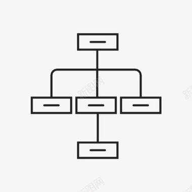 结构骨架层次结构大纲方案图标图标