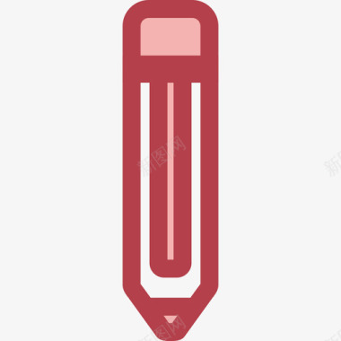 铅笔教育1红色图标图标