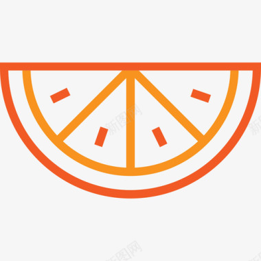 橘子食物夏日元素图标图标