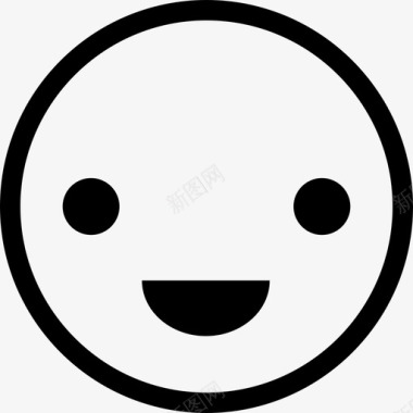 圆形火焰图标快乐圆形表情线性图标图标