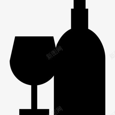 葡萄酒酒庄收藏灌装图标图标