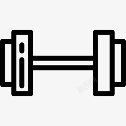 电镀哑铃套装哑铃运动经典套装直线型图标高清图片