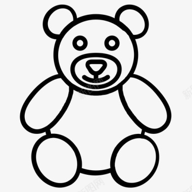 玩耍熊宝宝哺乳图标图标