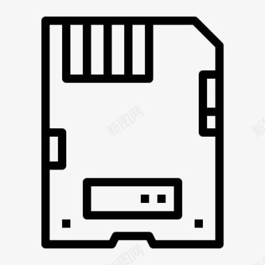 RAM存储器存储卡sd存储器图标图标