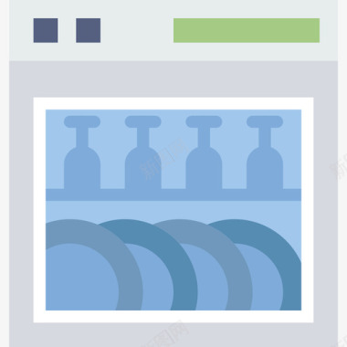 欧式家用洗碗机家用汇编平板图标图标
