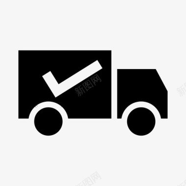 装运和交货交货快速卡车装运图标图标