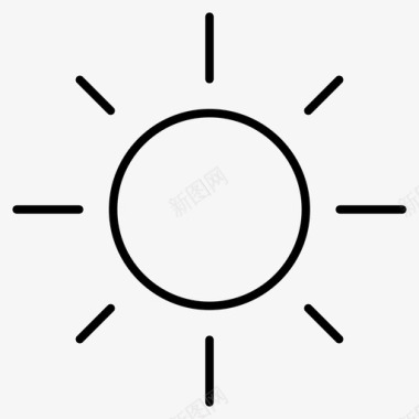 炎热太阳白天炎热图标图标