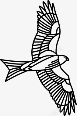 风筝鸟英国图标图标