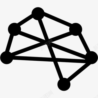 网状底纹图片路径测试计算连接性图标图标