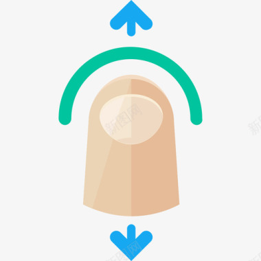 刷卡手势手指手指手势平放图标图标