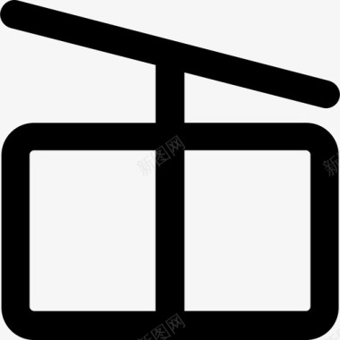 圆形车厢缆车车厢运输元件粗体圆形图标图标