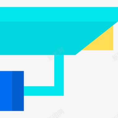 电视设计闭路电视机场设置平面图标图标
