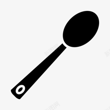 木勺烹饪厨房图标图标