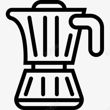 咖啡美食收藏2线性图标图标