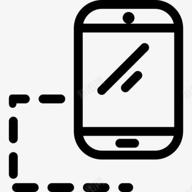 红米智能手机智能手机台式机和小工具资产线性图标图标