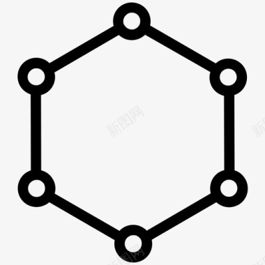 网状底纹路径测试计算连接性图标图标