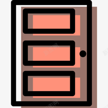 PSD门样本门家具套装颜色图标图标
