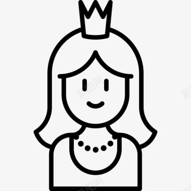 公主中世纪偶像系列直纹图标图标