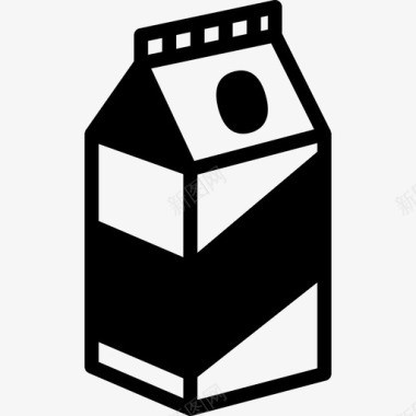 牛奶美食收藏填充图标图标