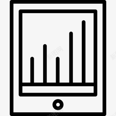商业分析分析金融和商业线性图标图标