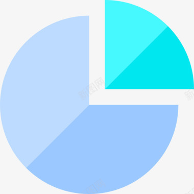 饼形图免抠素材饼图业务集合5扁平图标图标