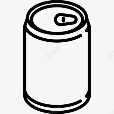 啤酒罐食物音乐节图标图标