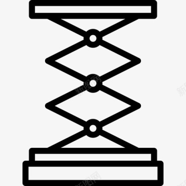 行业洞察电梯行业图标集合直线型图标