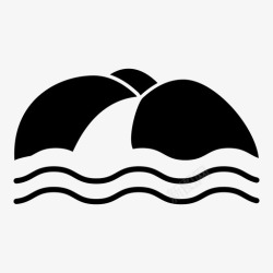 山脉季节河流山脉春天图标高清图片