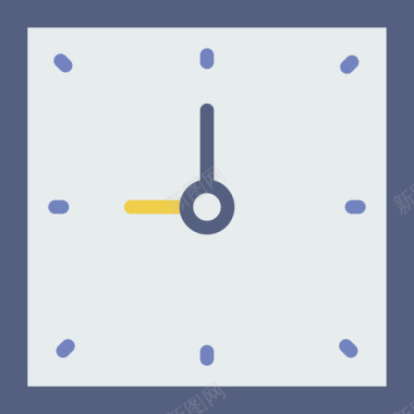 扁平金融时钟图标时钟基本系列扁平图标图标
