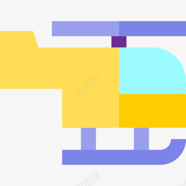 符号标识直升机运输装置平板图标图标