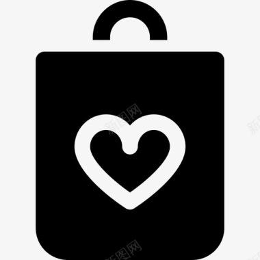 购物袋商务情人节充满元素图标图标