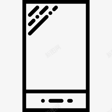 安卓手机集合智能手机技术集合线性图标图标