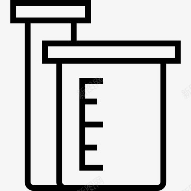 容量容量瓶科学4线性图标图标