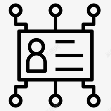 数据信息男子信息访问数据图标图标