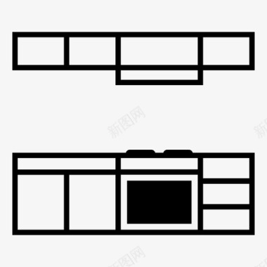 烤箱素材厨房烹饪家具图标图标